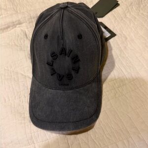 All Saints Vintage Black Cap